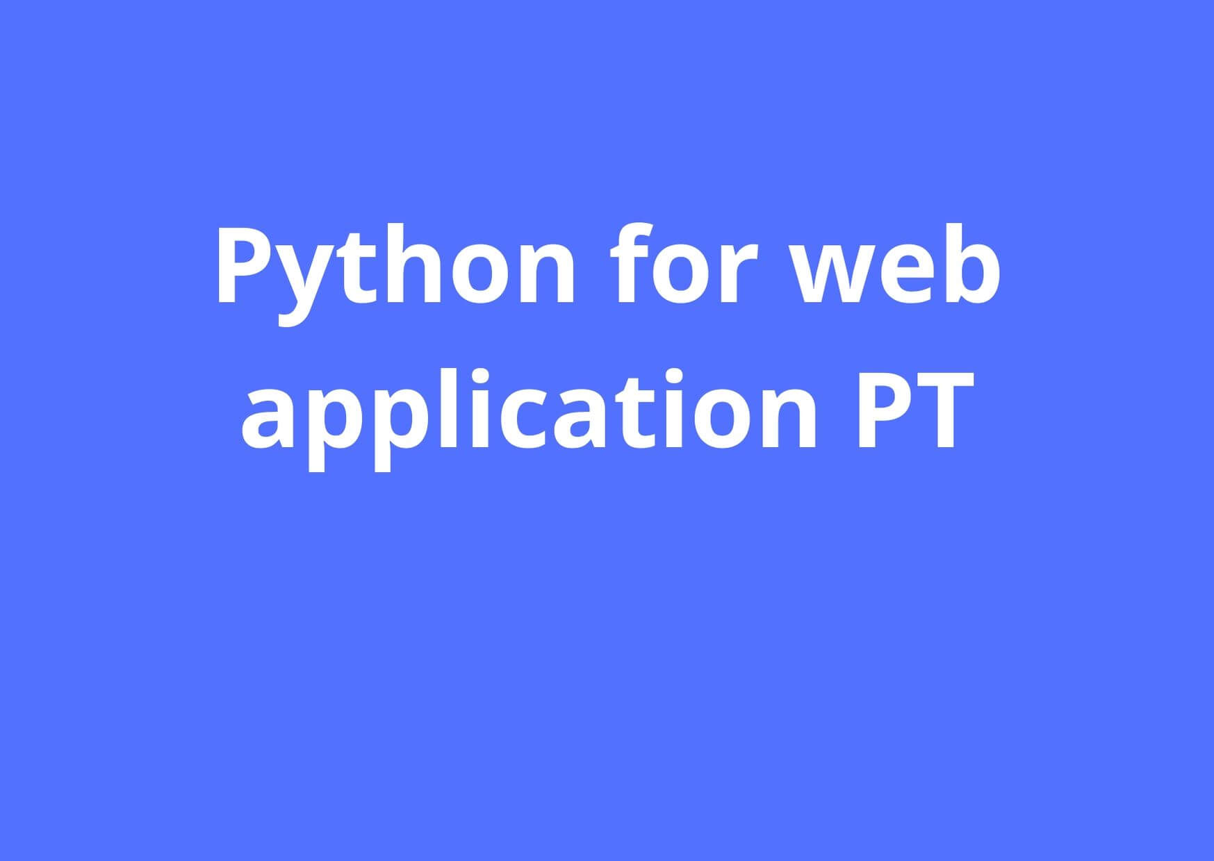 python-for-pt
